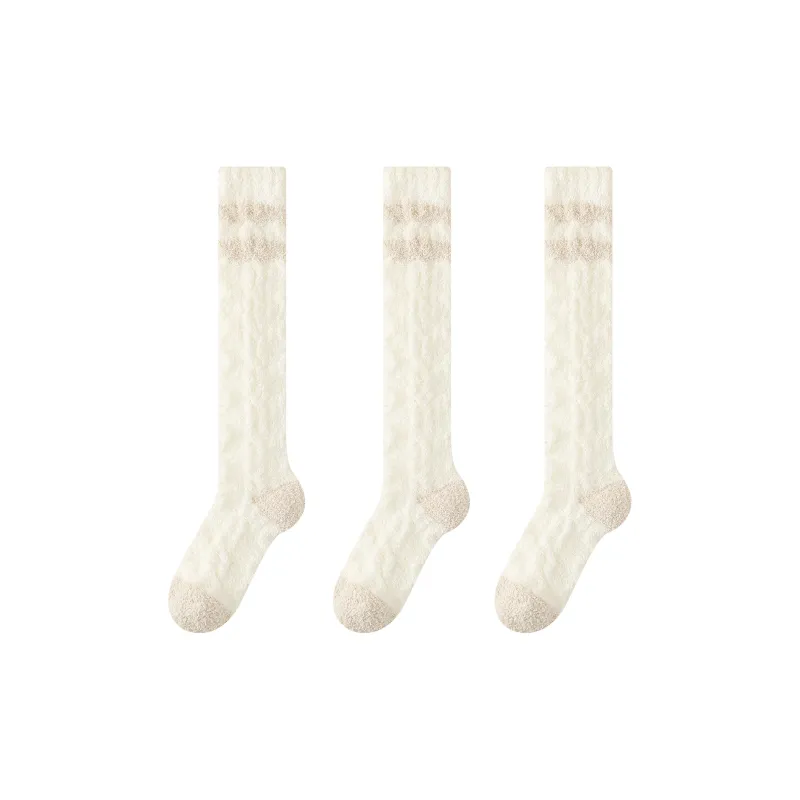XXLLG Knee High Socks Women's 3 Pack-12
