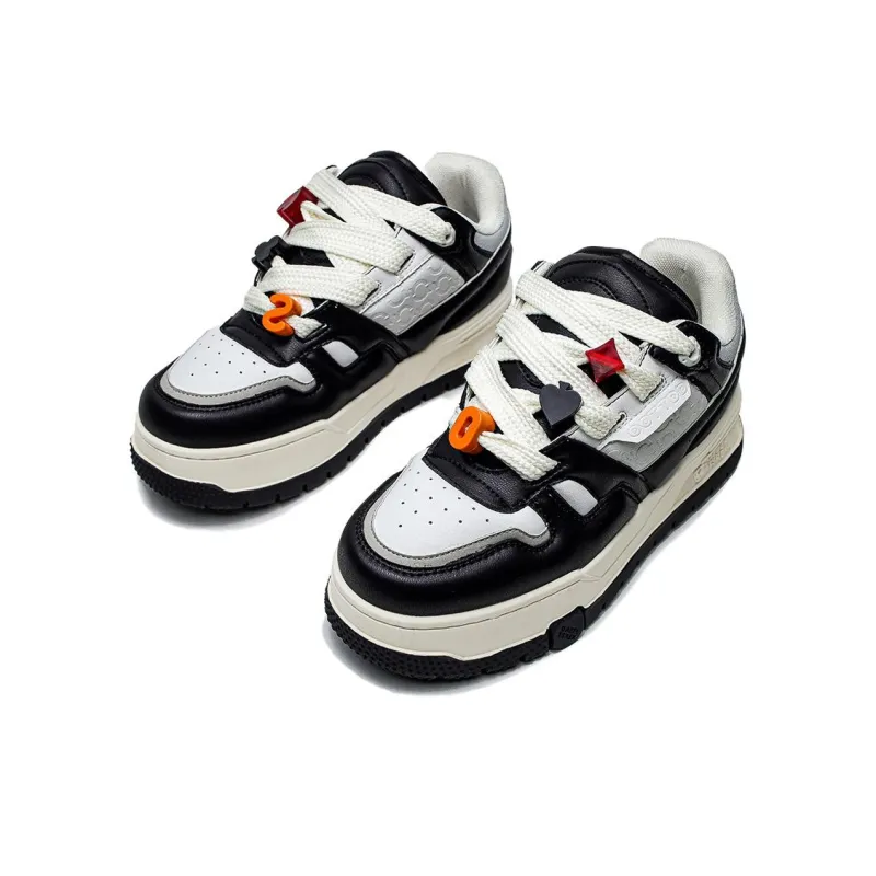 Year By Year Anti Slip Wear Resistant Low Top Skateboard Shoes Unisex-7
