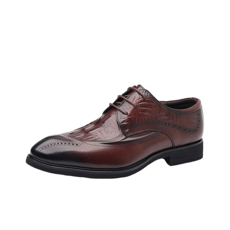 Help Dress Shoes Men Low Top-3