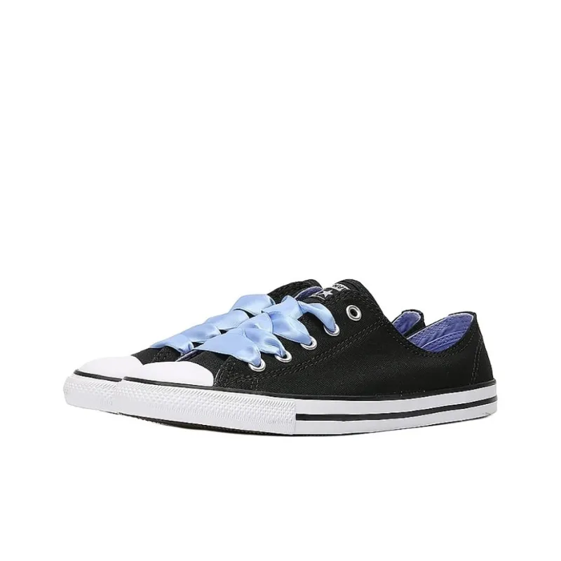 Converse CHUCK TAYLOR Anti Slip Wear Resistant Low Top Canvas Shoes Women's Black-2