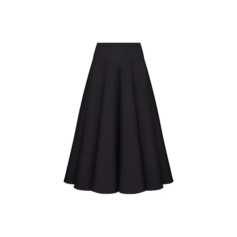 Valentino Crewneck Pleated Sleeveless Dress-4