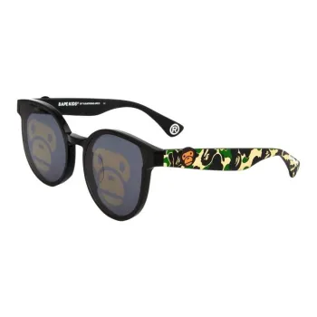 A BATHING APE Plate Frame Irregular Shape Sunglasses Kids' Multicolor