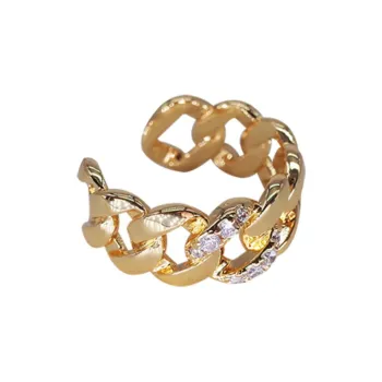 FANGFANGMARCEAU Brass Plated With 18K Gold Rings Unisex