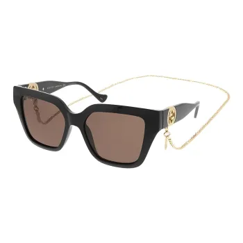 GUCCI Square Frame Chain Linked Sunglasses