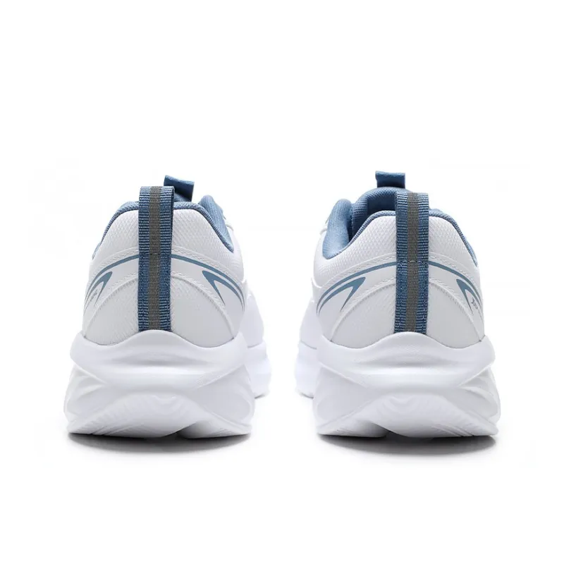 XTEP Cushioned Water Resistant And Wear Resistant Low Top Running Shoes Men's White Blue-4