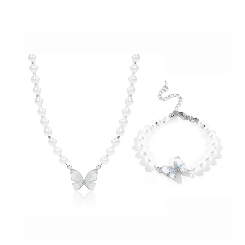 Silver Trim Alloy Necklaces Women's-23