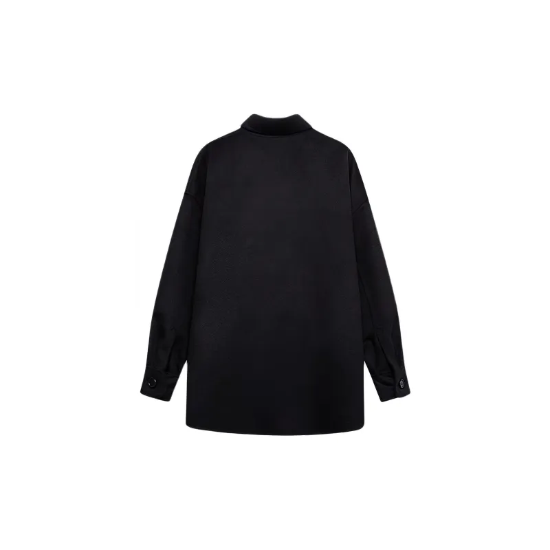 PRADA Triangle Logo Button Up Jacket-1