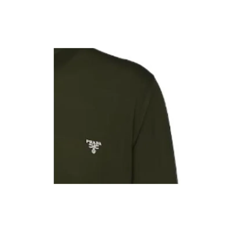 PRADA Logo embroidered Wool Jumper-7