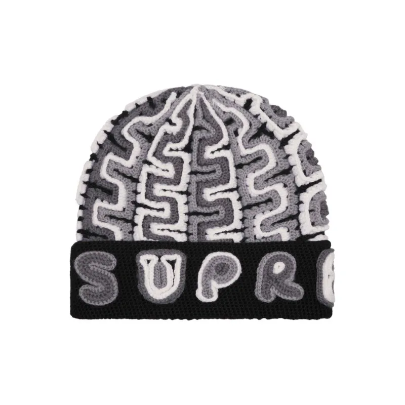 Supreme Yarn Applique Beanie Red-0
