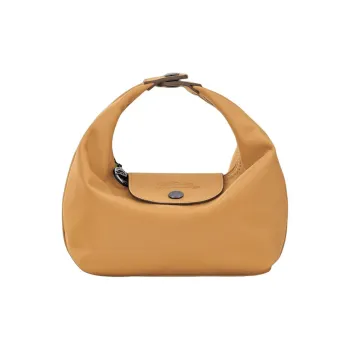 LONGCHAMP Le Pliage Xtra Cow Leather Lunch Box Bag Tofu Handbag Extra Small Women's Maple Syrup