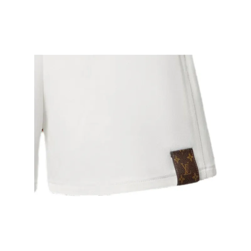 LOUIS VUITTON FW24 Denim Shorts Women's White-3