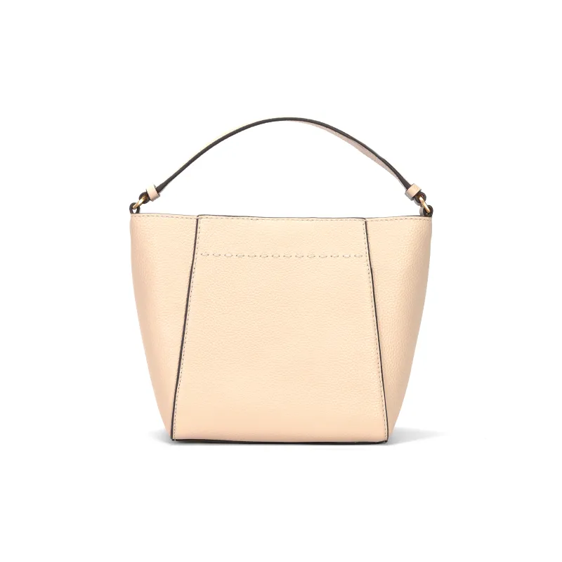 TORY BURCH McGraw Litchi Grain Leather Bucket Bags Crossbody One Shoulder Handbags Women's Ecru-2