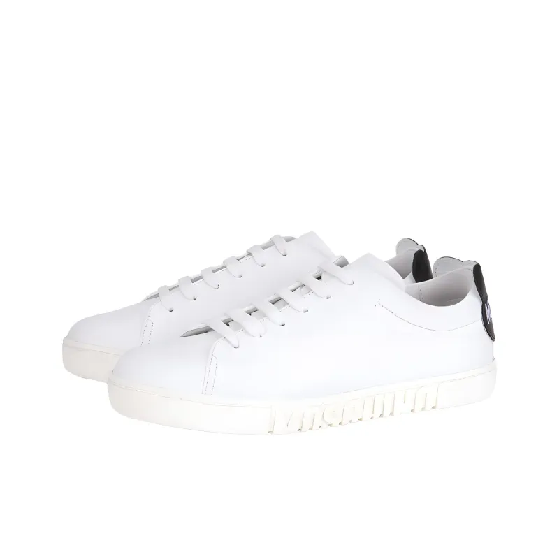 MOSCHINO Low Top Stylish Skateboarding Shoes Women's White-2