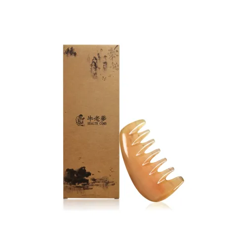 XIBI Green Sandalwood Lotus Comb Sandalwood Set Massage Scalp Hair Growth