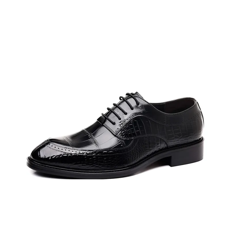 Help Dress Shoes Men Low Top-3