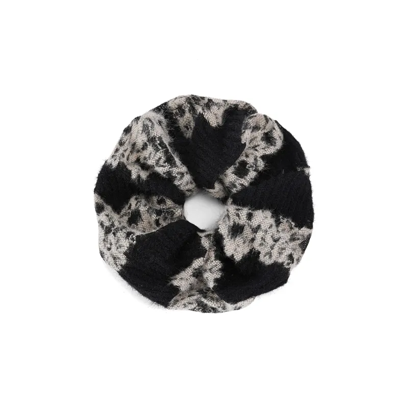 ZANC Flannelette Hair Tie Women's Black/White/White/Brown-0