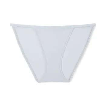 Victoria's Secret PINK Cotton String Bikini Panty / HBLSG Underpants Women's 1 Pack Hydrangea Blue