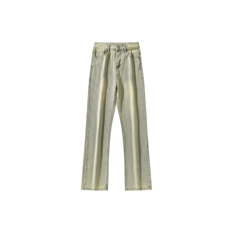 TESTUNG Classic Jeans Style Unisex Yellow Mud Tone-1
