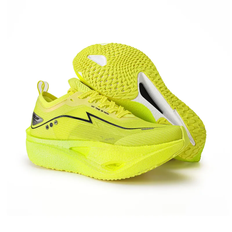 PZPF Running Shoes Unisex Low Top Yellow/Light Green-4