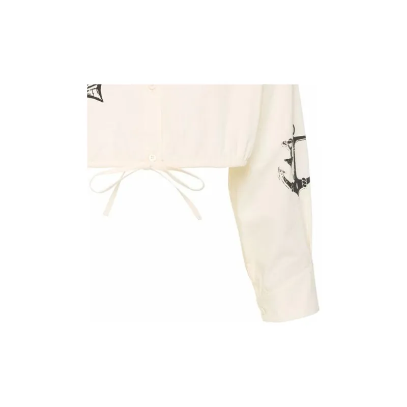 PRADA Crop Tops Women's White-4