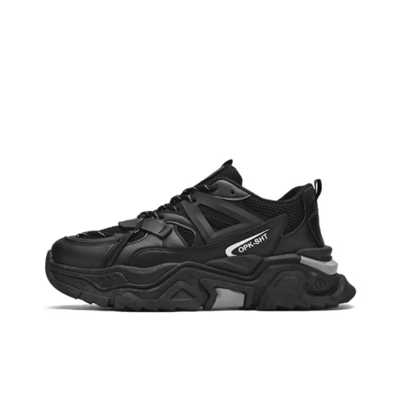 Topland Wear-Resistant Impact-Resistant Height Increasing Low-Top Chunky Sneakers Men's-3