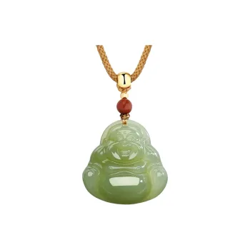 Princess Cui Necklaces Pale Greenish White Jade Unisex