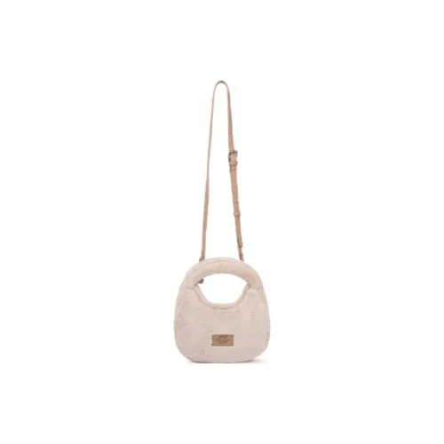 Dickies Polyester Small Round Bag Shoulder Bag Crossbody Bag Handbag Women's Milk Tea Beige