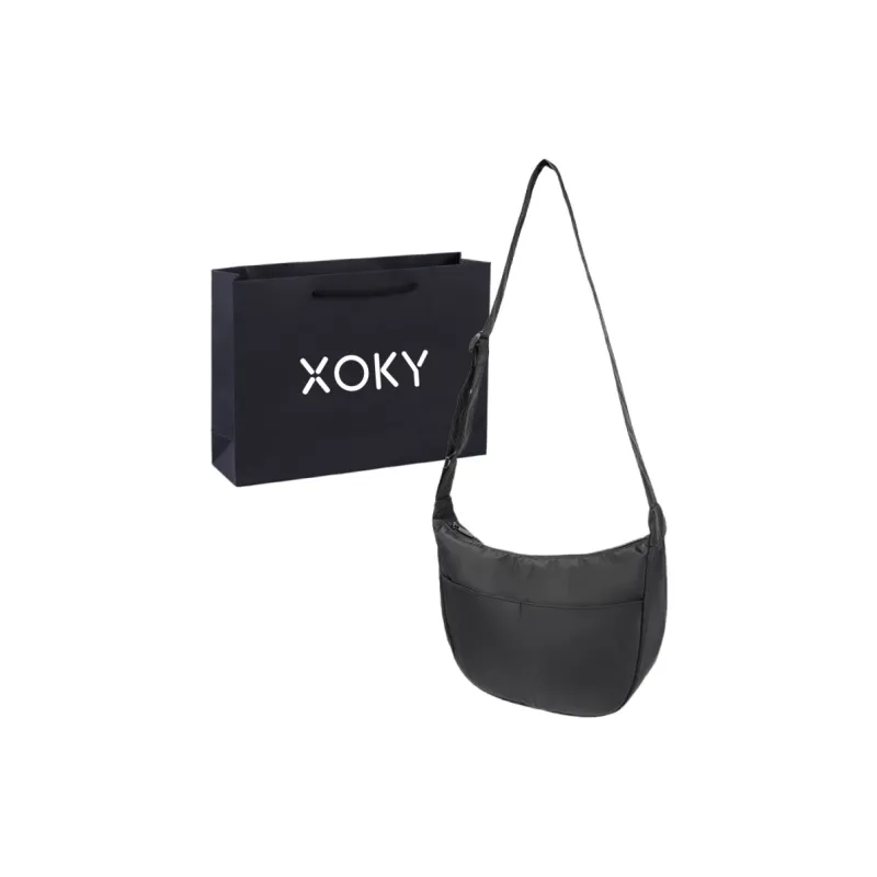 XOKY Oxford Dumpling Bag Crossbody Bag Regular Unisex White/Black-0