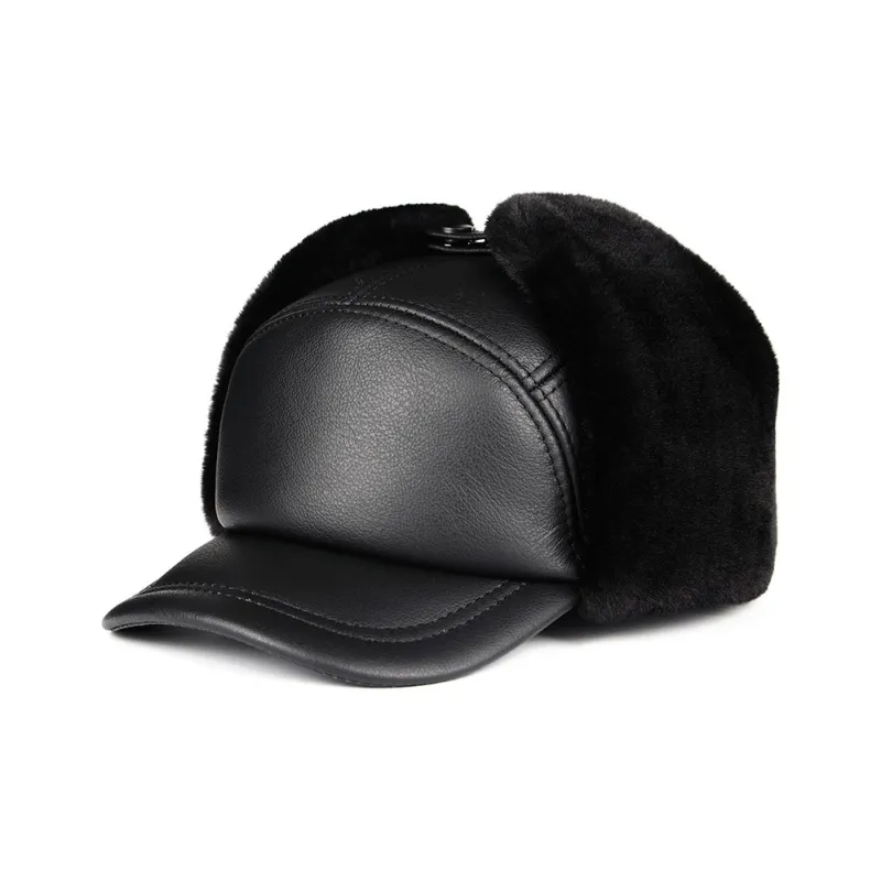 BANDICOOT Cow Leather Trapper Hats Men's-0