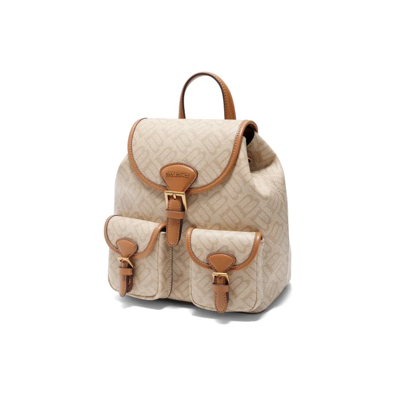 BELLE Artificial Leather Backpack Women's Multicolor-6