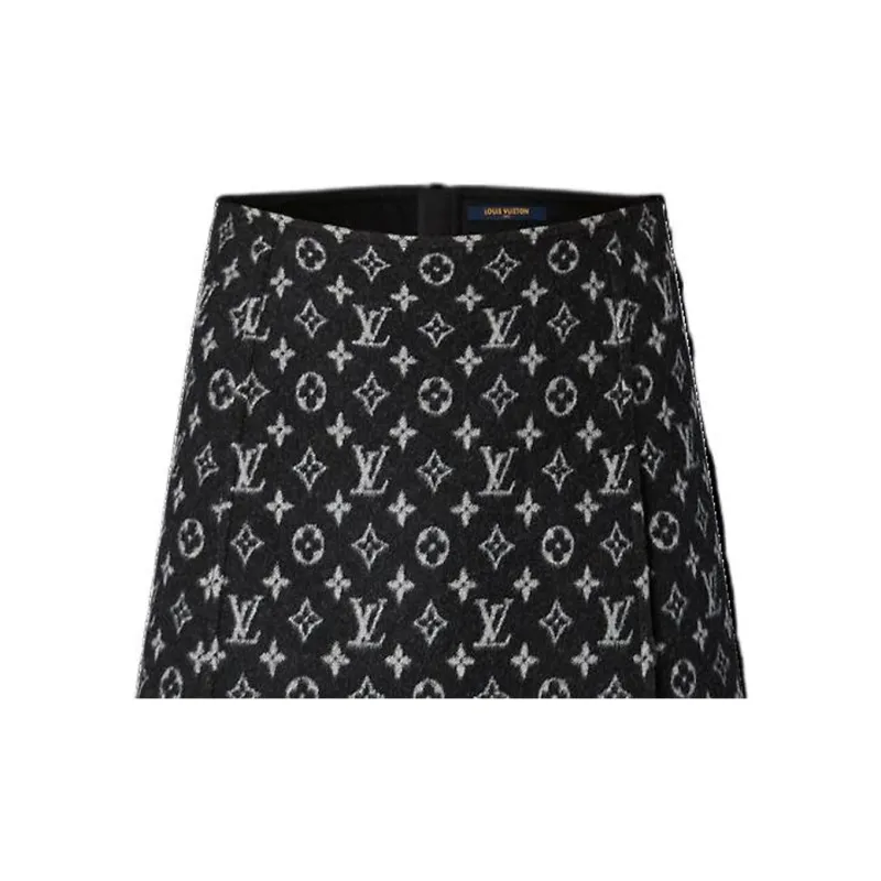 LOUIS VUITTON FW22 Casual Short Skirts Women's Black-4