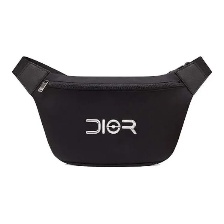 DIOR Sorayama Collaboration Nylon Fanny Pack Unisex Black-0