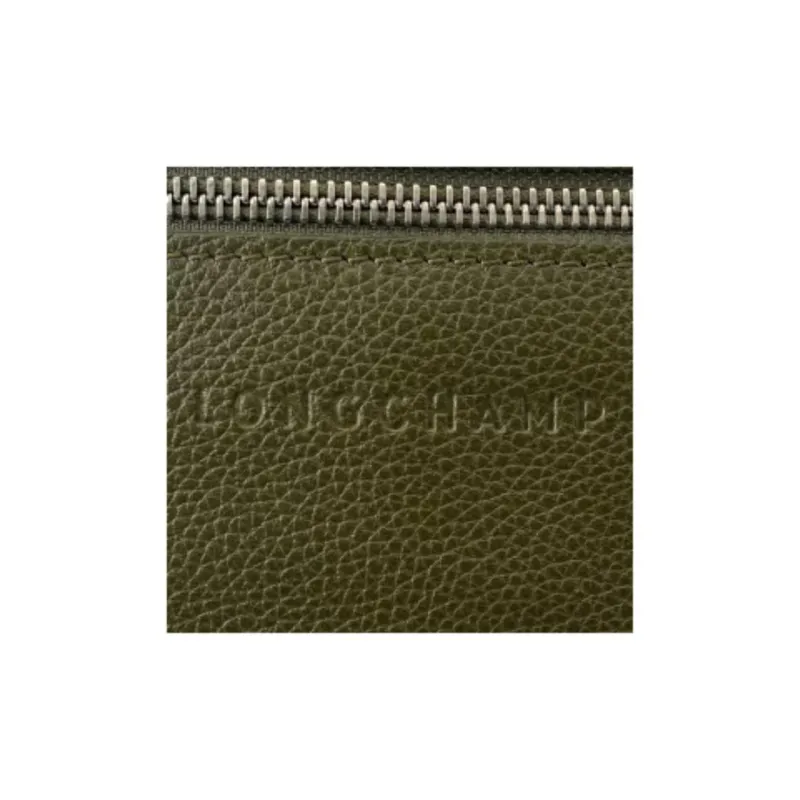 LONGCHAMP Le Foulonné Cow Leather Fanny Pack Medium Size Women's Khaki-5