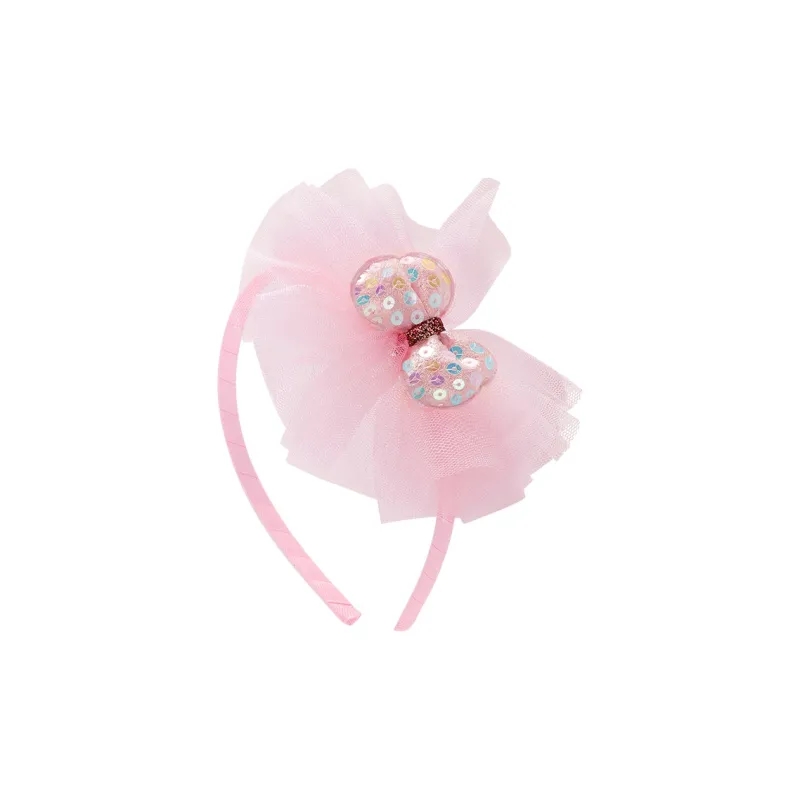 ROYALSASA Silk Chiffon, Acrylic Headband Headbands Women's-0