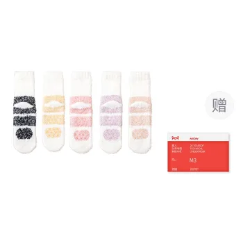 MIIOW Trend Party Series Mid Calf Socks Women's Shopping Bag 5 Pack