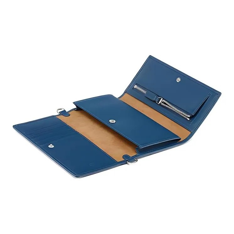 MCM Aren Jacquard Textile, Leather Trim Chain Wallet, Shoulder Bag, Crossbody Bag Tubas Women's Blue-5