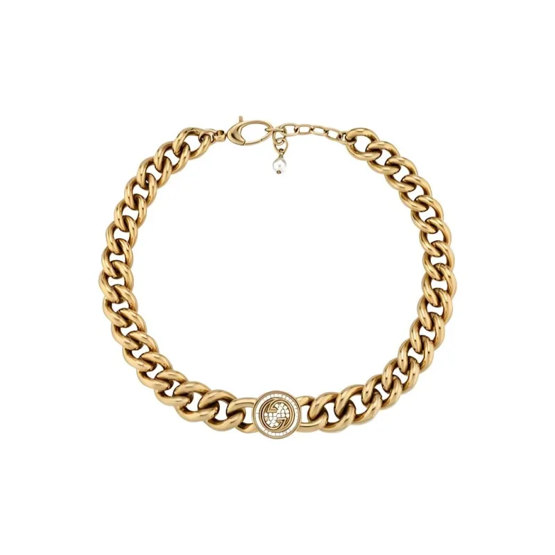 GUCCI Metal Necklaces Women's Light Gold-0