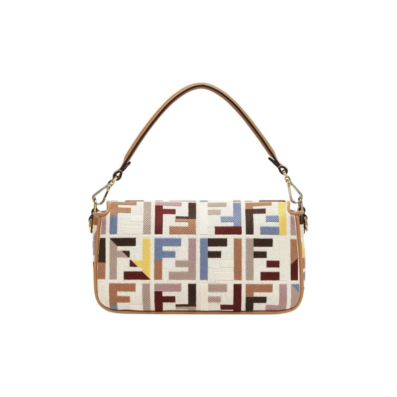 FENDI Baguette Canvas Canvas Bag Shoulder Bag Crossbody Bag Handbag Women's Multicolor-2