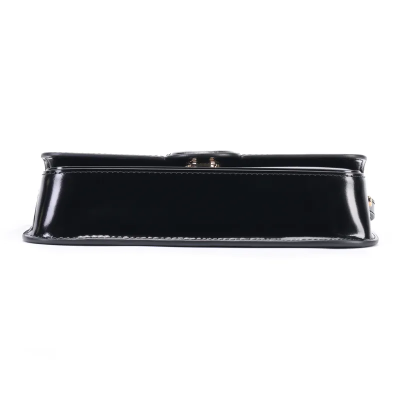 TORY BURCH Robinson Spazzolato Rectangular Shoulder Bag Black-3