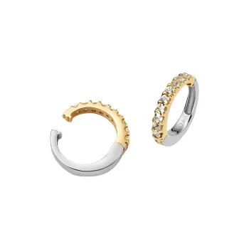 4℃ 10K Gold Clip-On Earrings Unisex Gold