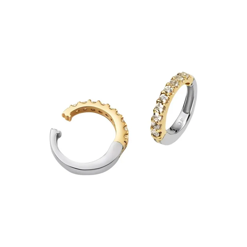 4℃ 10K Gold Clip-On Earrings Unisex Gold-0