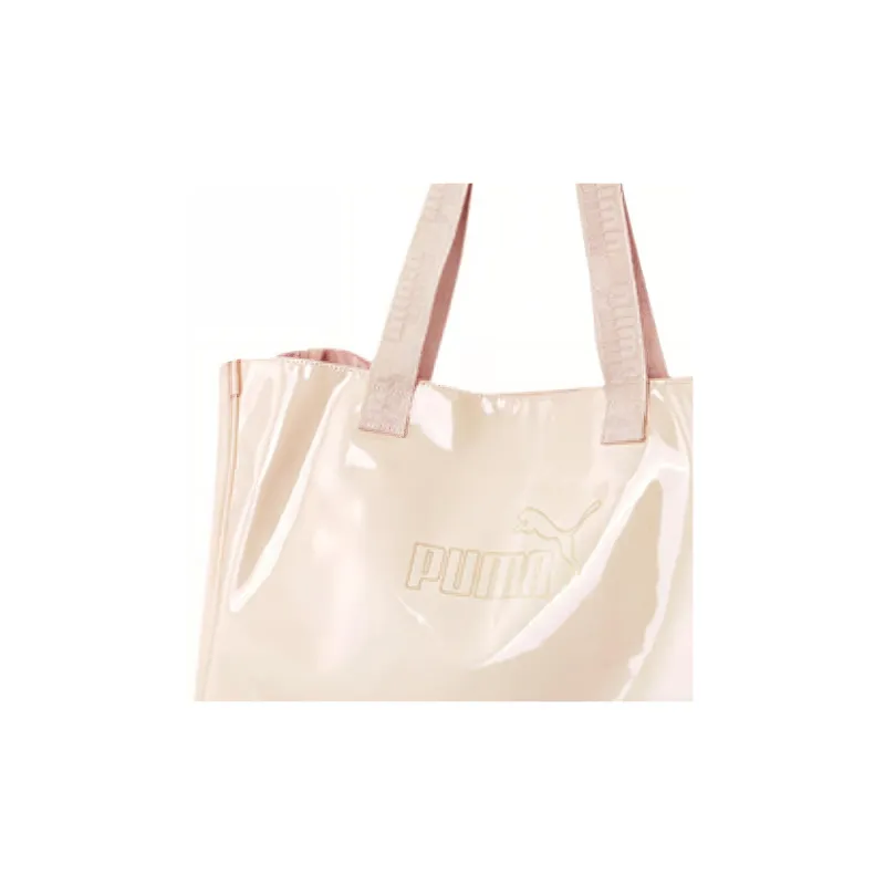 PUMA Artificial Leather Tote Bag Shopping Bag Shoulder Bag Handbag Regular Unisex Quicksand Pink-2