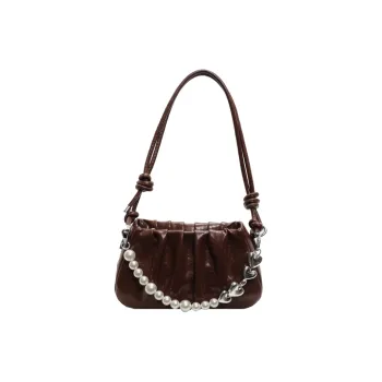 Yalu PU Crossbody Bags Shoulder Bags Regular Women's Ecru/Silver Black/Red/Coffee