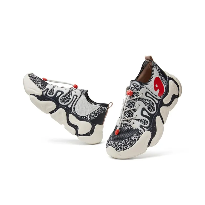 U.IN Painted Travel Shoes Low Top Chunky Sneakers Unisex-46