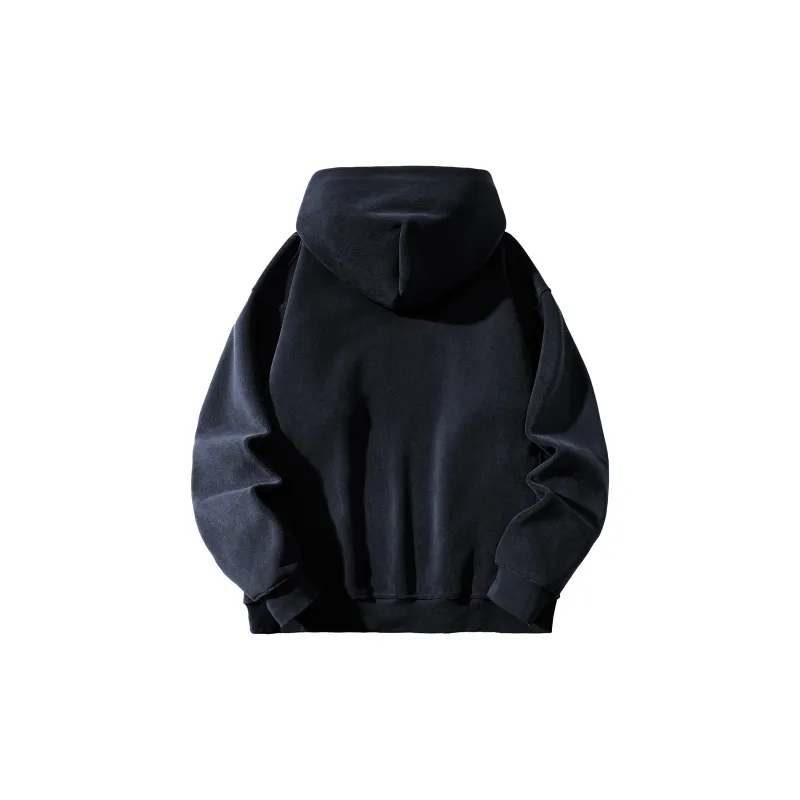 ZMOH Plain Net Series Hoodie Unisex Couple's-13
