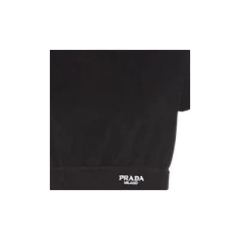 PRADA Crop Tops Women's Black-4