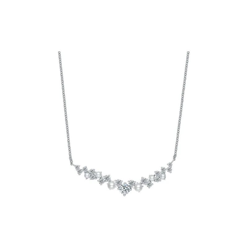 ZHOU LIU FU S925 Silver Necklaces Women's-0