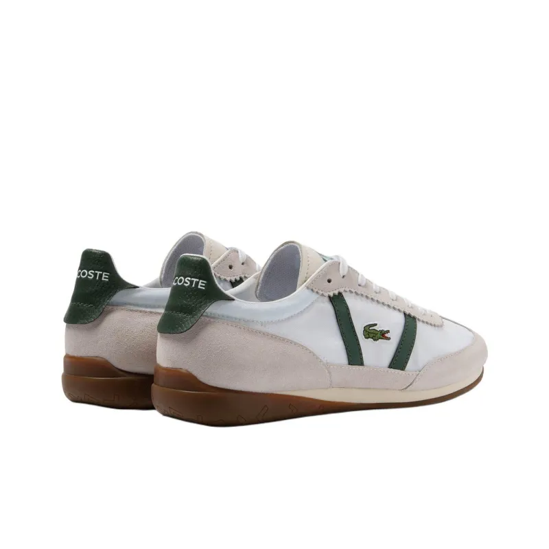 LACOSTE Low Pro Vintage Low-Top Casual Shoes Men's White Green-3