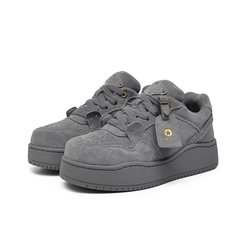 KUNGFUDEER Anti-Slip And Wear-Resistant Height Increasing Low-Top Skateboard Shoes Unisex