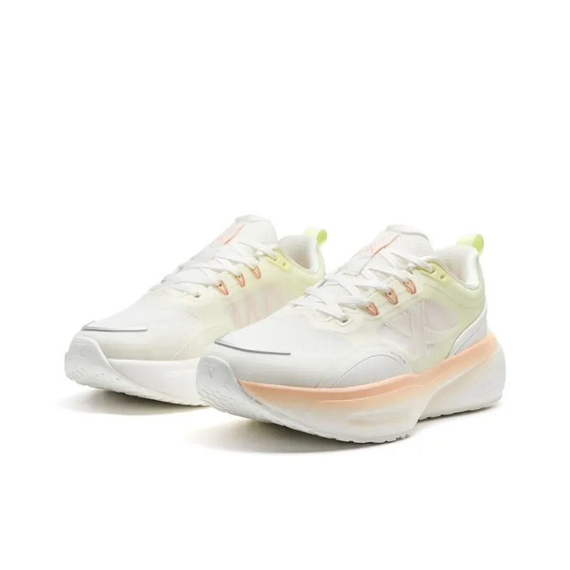 XTEP Mysterious Feather Running Shoes Women's Low Top Sail White/Matcha Light Green-4